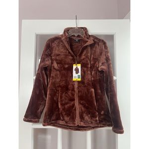 32 Degrees Heat Brown Full Zip Plush Coat - NWT